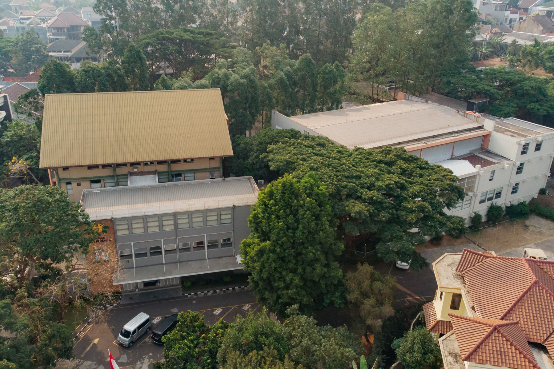 The Setraduta campus from the air