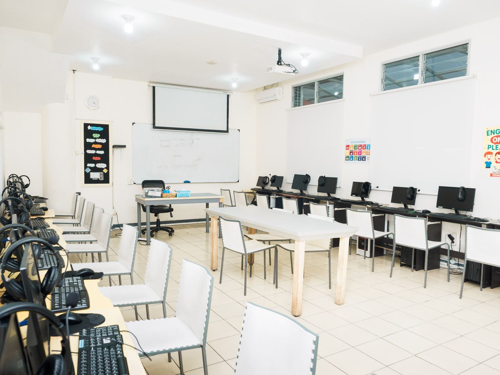 The computer lab at Setraduta