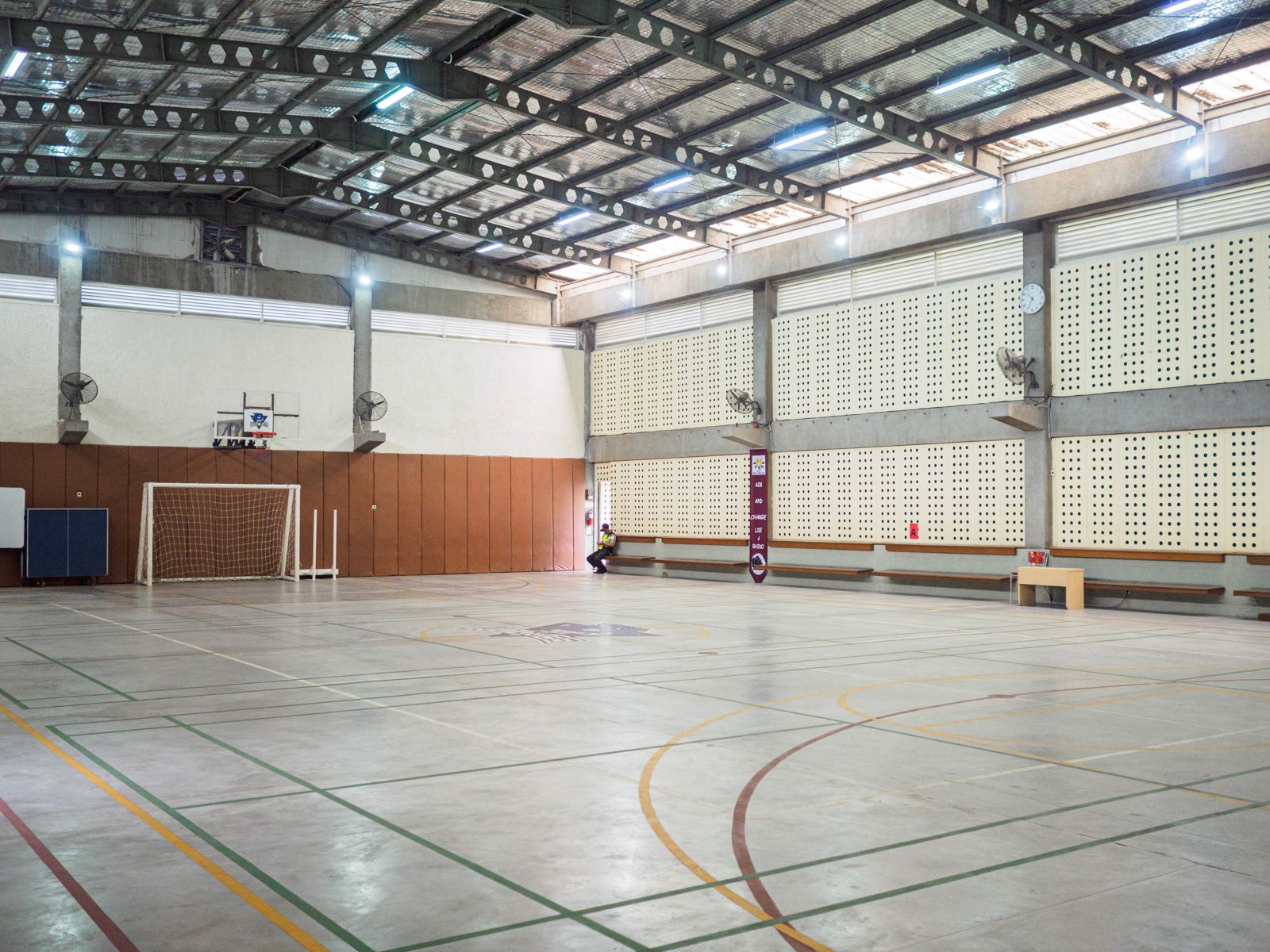 The indoor sports hall